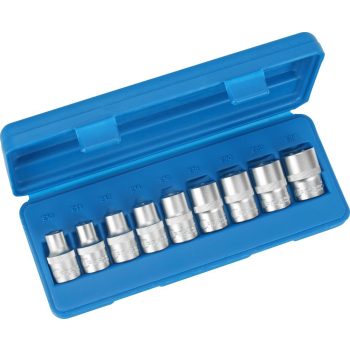 Dugófej készlet 1/2" E profil E10-24 9db-os
