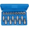 Torx készlet T + E profil 1/2" T20-70,E10-24,furatos