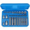   Bit készlet  35 db, 1/4 + 3/8 + 1/2 ", T-profil SLB / E-profil