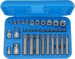 Bit készlet  35 db, 1/4 + 3/8 + 1/2 ", T-profil SLB / E-profil