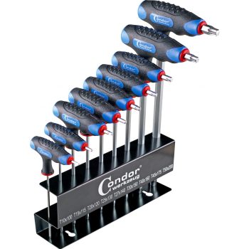 T nyelű torx klt T10-50mm 9db