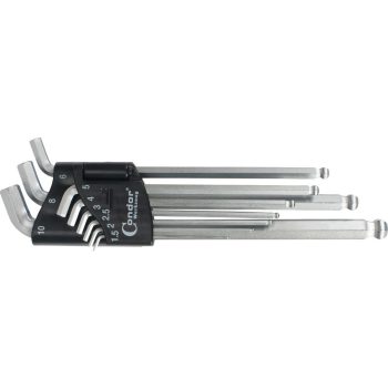 Imbusz készlet gömb véggel extra rövid 1.5-10mm