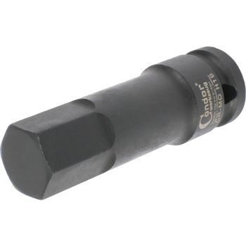Imbusz bit fej 1/2" gépi 19x78mm
