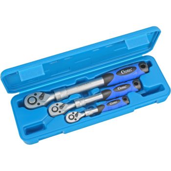   Racsni készlet kihúzható nyéllel 1/4"+3/8"+1/2"