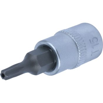 Torx bit fej 1/4" T15 lyukas