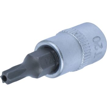 Torx bit fej 1/4" T20 lyukas