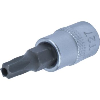 Torx bit fej 1/4" T27 lyukas