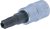 Torx bit fej 1/4" T30 lyukas
