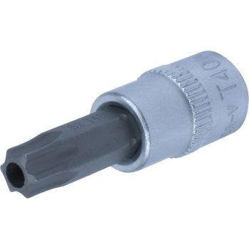 Torx bit fej 1/4" T40 lyukas