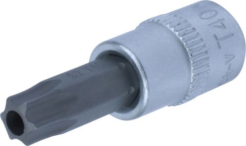 Torx bit fej 1/4" T40 lyukas