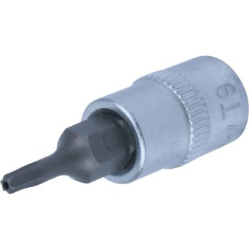 Torx bit fej 1/4" T9 lyukas