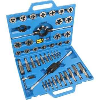 Menetmetsző-fúró készlet M6-24,45 db, volfrám acél