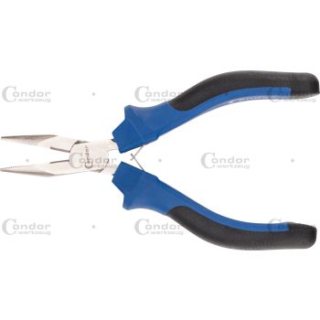 Telefonfogó, egyenes, rugóval, 130 mm