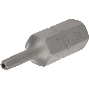 Bit fej lyukas T10x30mm 8mm-es szárral
