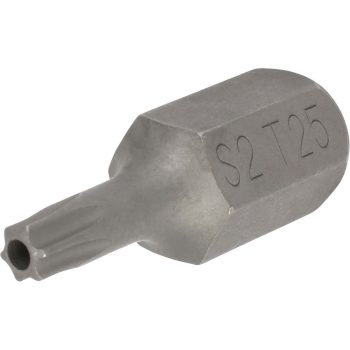 Bit fej lyukas T25x30mm 10mm-es szárral