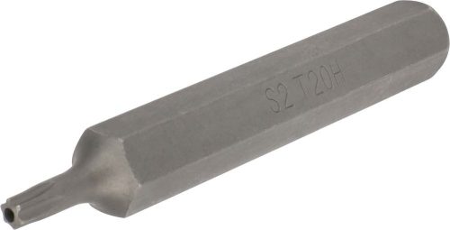 Bit fej lyukas T20x75mm 10mm-es szárral