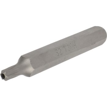 Bit fej lyukas T30x75mm 10mm-es szárral