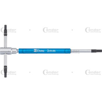 T IMBUSZ KULCS, 125X65 MM, HATLAPÚ FOGLALAT 3 MM