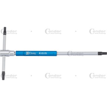 T IMBUSZ KULCS, 125X65 MM, HATLAPÚ FOGLALAT 4 MM