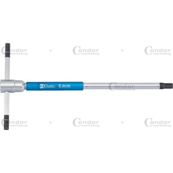 T IMBUSZ KULCS, 125X65 MM, HATLAPÚ FOGLALAT 6 MM
