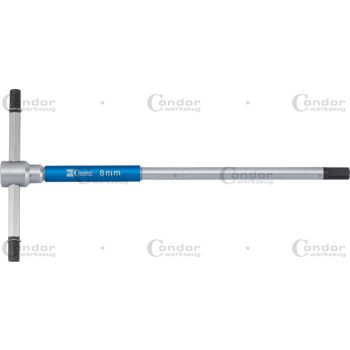 T IMBUSZ KULCS, 125X65 MM, HATLAPÚ FOGLALAT 8 MM