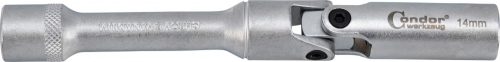 Izzítógyertya dugófej,csuklós , 3/8 ", 150 mm, SW16
