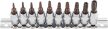 Torx készlet 1/4" T8-45 10db-os nagy teljesítményű S2