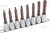 Torx készlet 1/2" T25-60x100mm 8db-os nagy teljesítményű S2