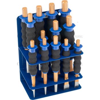 Vágó-kiütő készlet fali konzollal 13db-os