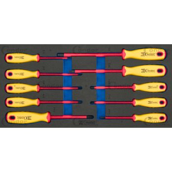 Csavarhúzó klt 10db-os szigetelt 1000V fiókbetétben