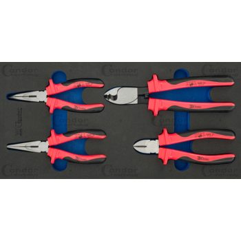 Fogó klt 4db-os 1000V fiókbetétes