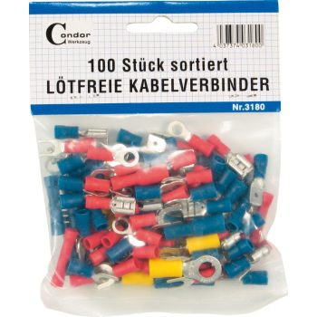 Kábelsaru készlet, szigetelt,100db-os