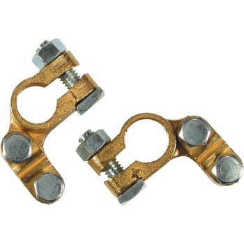 Akkumulátor saru 2 db, Sárgaréz