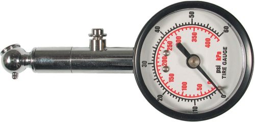Gumiabroncs nyomásmérő, fém, 0-4,15 bar