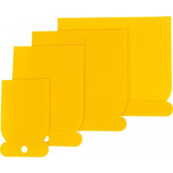   Kunststoff-Karosserie-Spachtelsatz, 4-tlg., flexibel, 50-120 mm