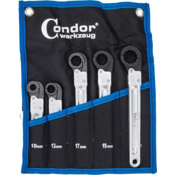 Racsnis nyitható csillagkulcs készlet 10-22mm 5db