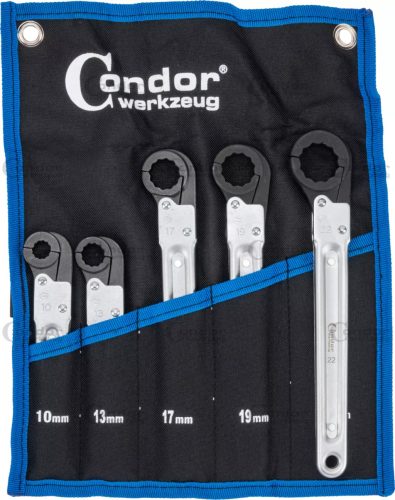 Racsnis nyitható csillagkulcs készlet 10-22mm 5db