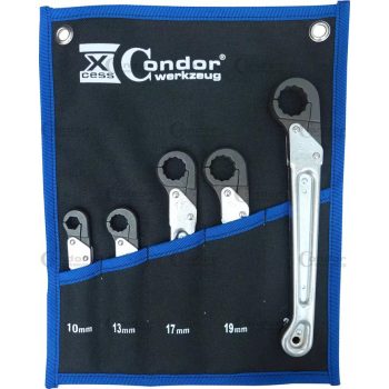 Racsnis nyitható csillagkulcs készlet  10-22mm 5db