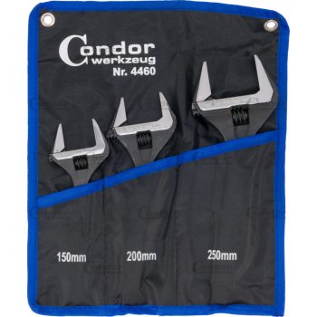 Állítható villáskulcs készlet, 3 db.