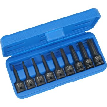 Bit fej készlet 1/2" ,9 db,XZN, M4-16 Cr-Mo