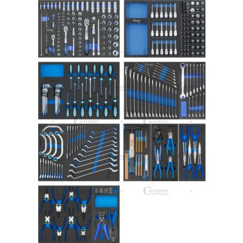 Műhelykocsi (7029) 309db szerszámmal