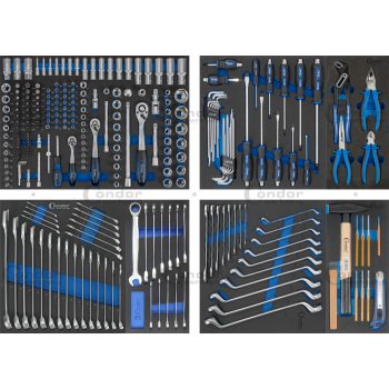 Műhelykocsi (7029) 217db szerszámmal
