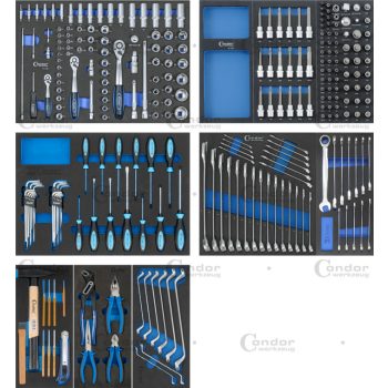 Műhelykocsi (7029) 265db szerszámmal