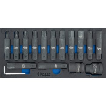   Speciális bitkészlet kamionokhoz 1/3, 16 db, 3/4+1" TX, Imbusz
