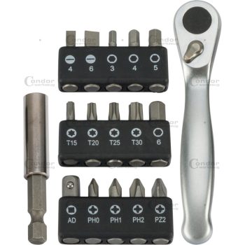 Bit készlet racsnival 17db-os