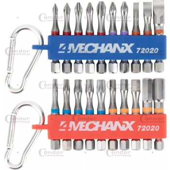 Power bit készlet, 20 darabos, 1/4" 6 élű