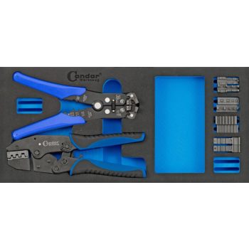   Saruzófogó készlet,blankoló fogóval 1/3-os habszivacs betétben