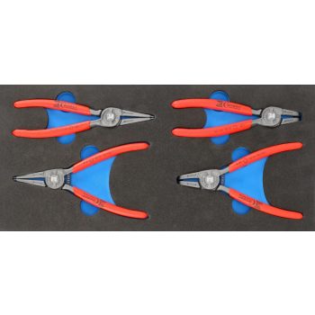 Zégergyűrű fogó klt 175mm szivacsbetétben