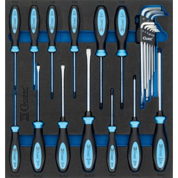 Csavarhúzó + L imbusz klt 22db-os