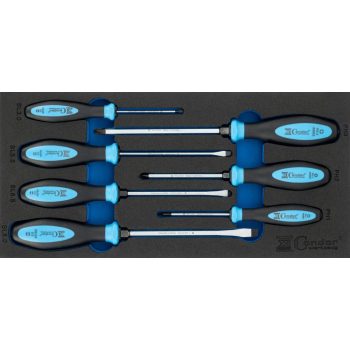 Csavarhúzó klt üthető szivacsbetétben 7db-os